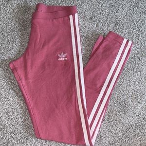 Pink adidas leggings